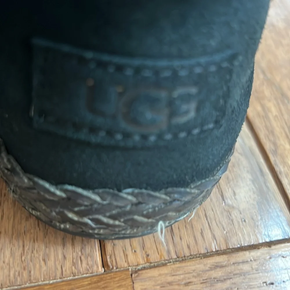 UGG Women's Black Fur-Lined Ankle Boots